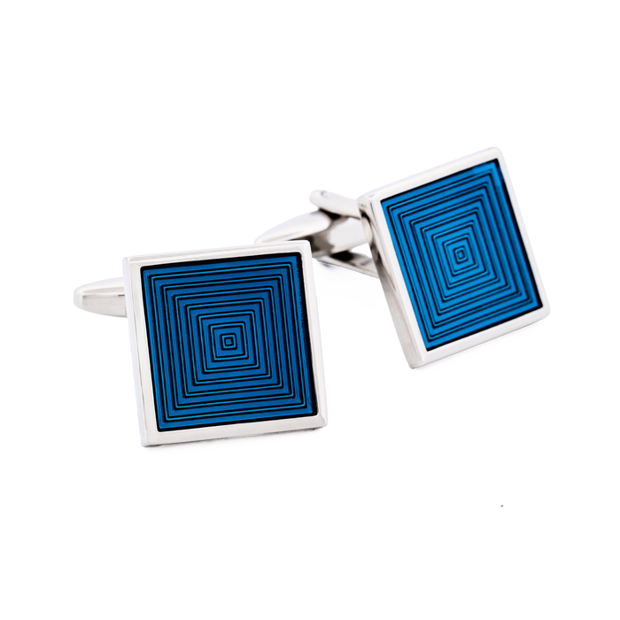 Blue enamel Cufflinks