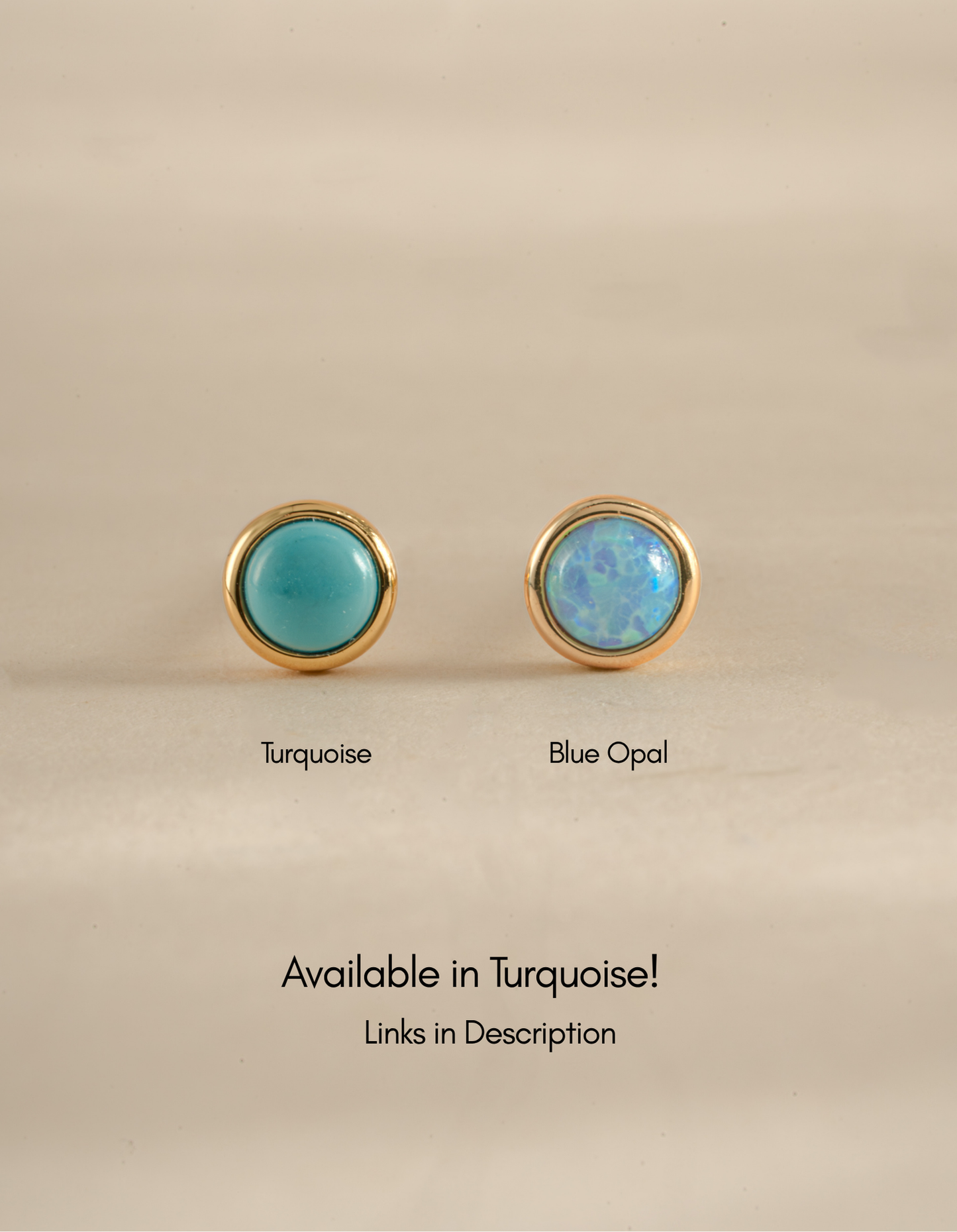 Blue Opal Studs