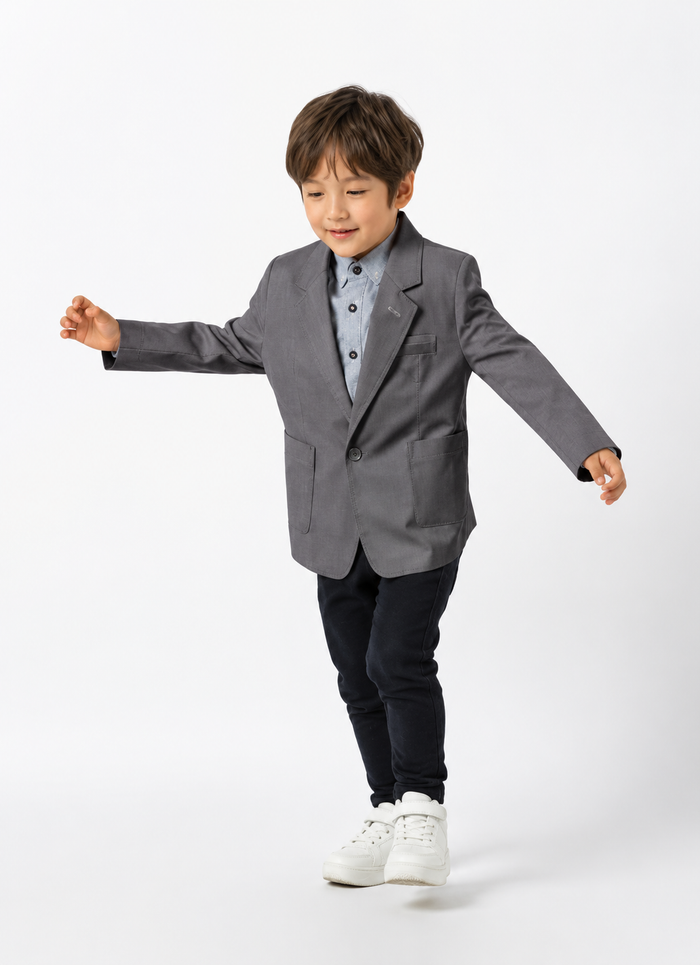 ### Boys Ledger Cotton Sports Jacket

Smart, stylish and made for every occasion, the **Ledger Cotton Sports Jacket** is a modern wardrobe essential for young gentlemen. Crafted from premium cotton with a comfortable tailored fit, this versatile blazer is perfect for dressing up without sacrificing comfort.

Whether it's a wedding, birthday celebration, family photos, school event or smart-casual outing, the Ledger Sports Jacket adds effortless style to any outfit. Pair it with the matching **Le