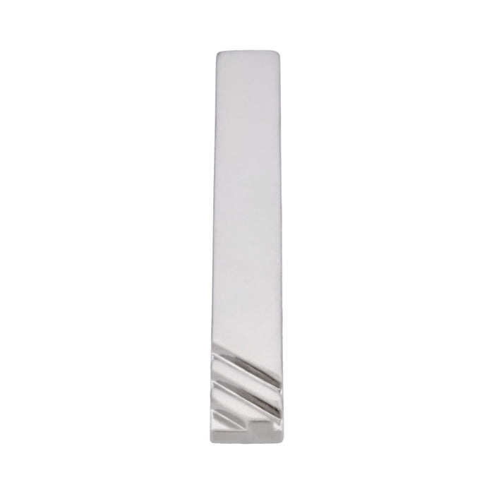 Brush Rhodium Plated Tie Bar