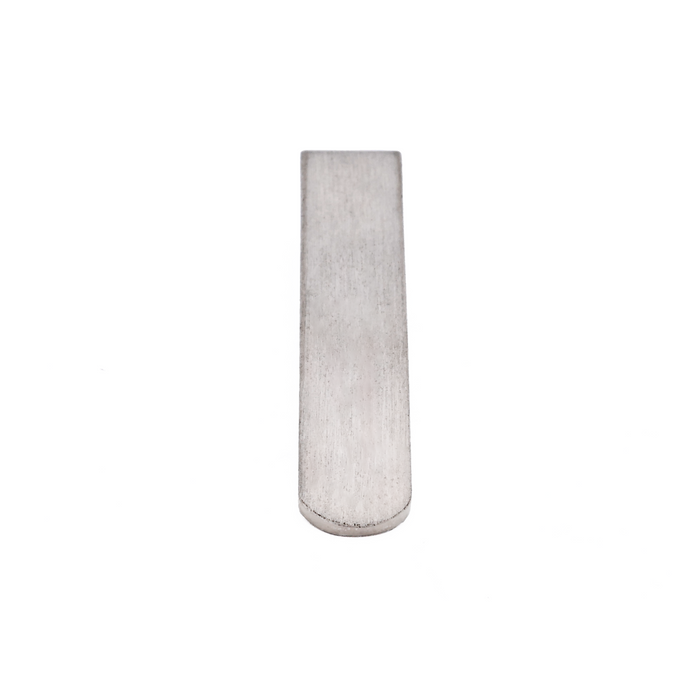 Brush Rhodium Tie Slide