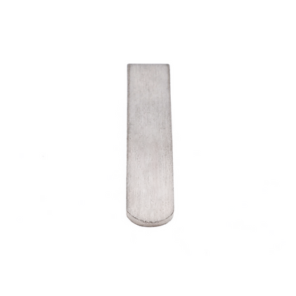 Brush Rhodium Tie Slide