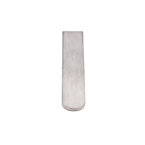 Brush Rhodium Tie Slide