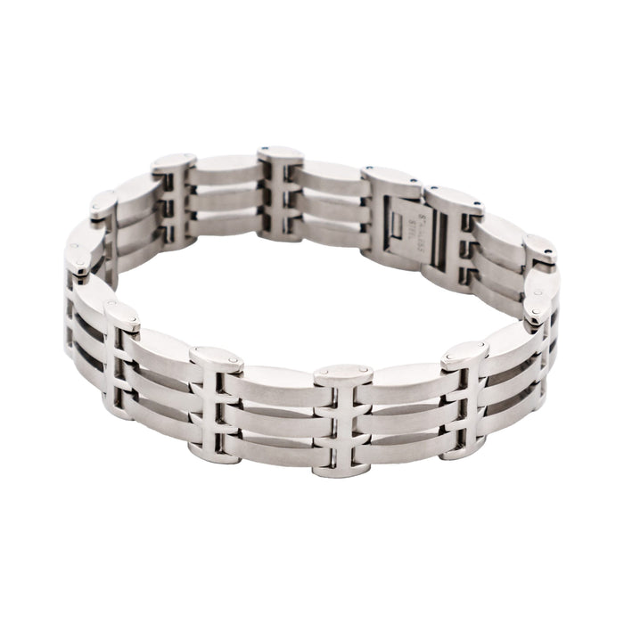 Brushed Stainless Steel Watch Band Bracelet