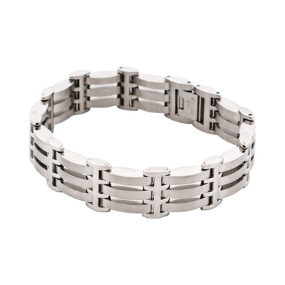 Brushed Stainless Steel Watch Band Bracelet