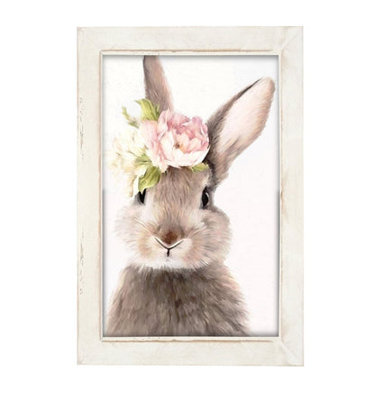 Bunny with Peonies
