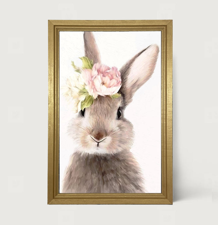 Bunny with Peonies