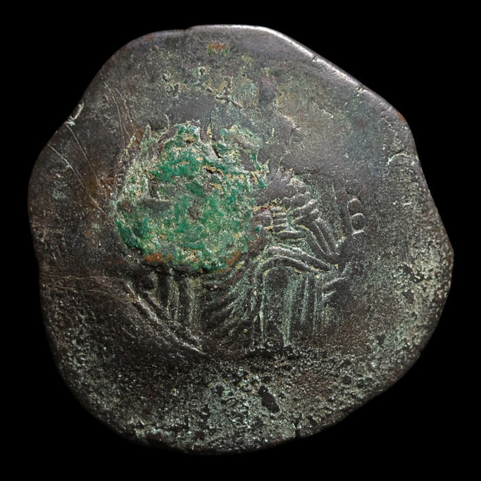 Byzantine Empire, Emperor Isaac II Angelus, BI Trachy (Sear 2003) - 1185 to 1195 CE - Byzantine Empire