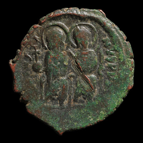 Byzantine Empire, Emperor Justin II & Empress Sophia, AE Half-Follis (Sear 366) - 565 to 578 CE - Byzantine Empire