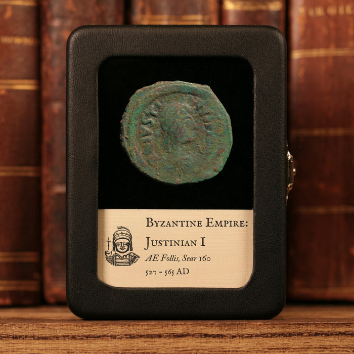 Byzantine Empire, Emperor Justinian I, AE Follis (Sear 160), Constantinople - 527 to 565 CE - Byzantine Empire