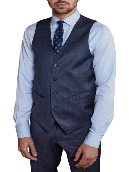 C2 - Navy - Saul Waist Coat - Harrys for Menswear
