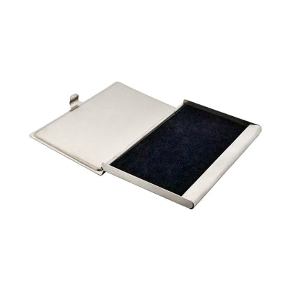 Card Case In Stainless Steel with Carbon Fibre Inlay