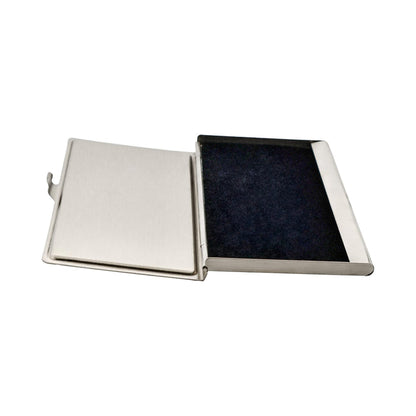 Card Case In Stainless Steel with Carbon Fibre Inlay