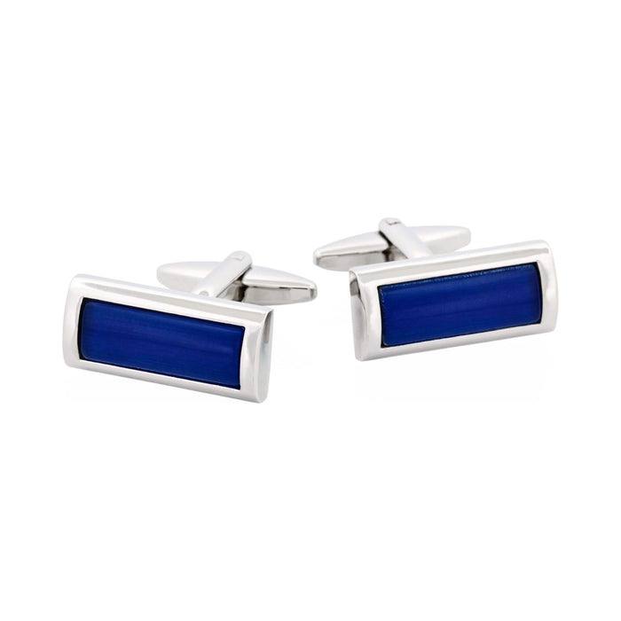 Cat's eye Cufflinks - Sapphire Blue