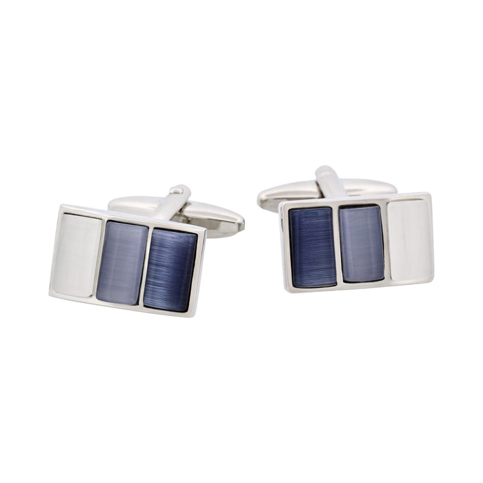 Cat's eye Cufflinks multi grey