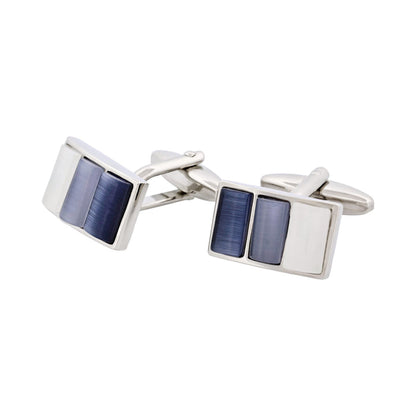 Cat's eye Cufflinks multi grey