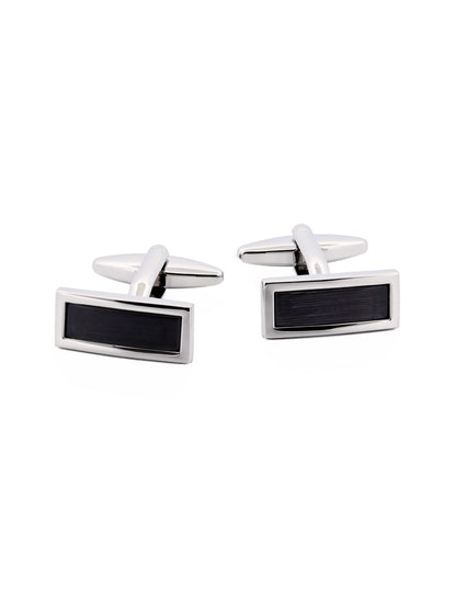 Cat's Eye Cufflinks Rectangular Black