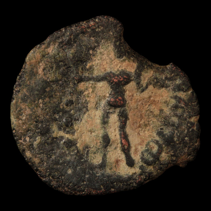 Celt Iberian, City of Cordoba, Bronze Semis (Venus & Cupid) - c. 1st century BCE - Ancient Spain