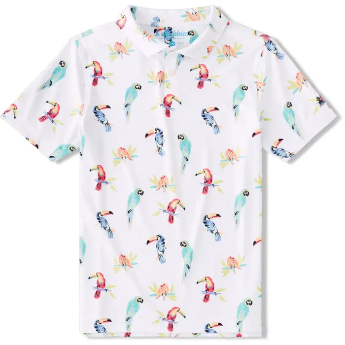 Chubbies Kids' Dude Where's Macaw Polo