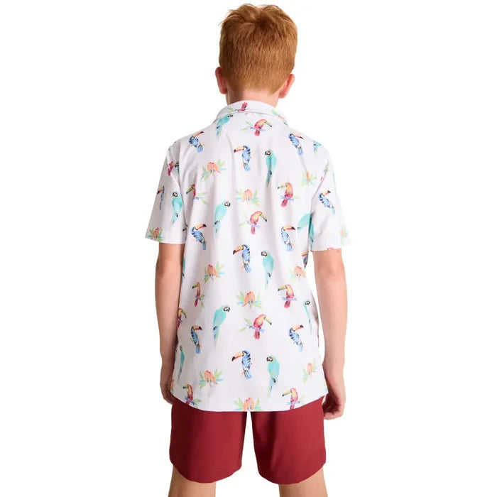 Chubbies Kids' Dude Where's Macaw Polo