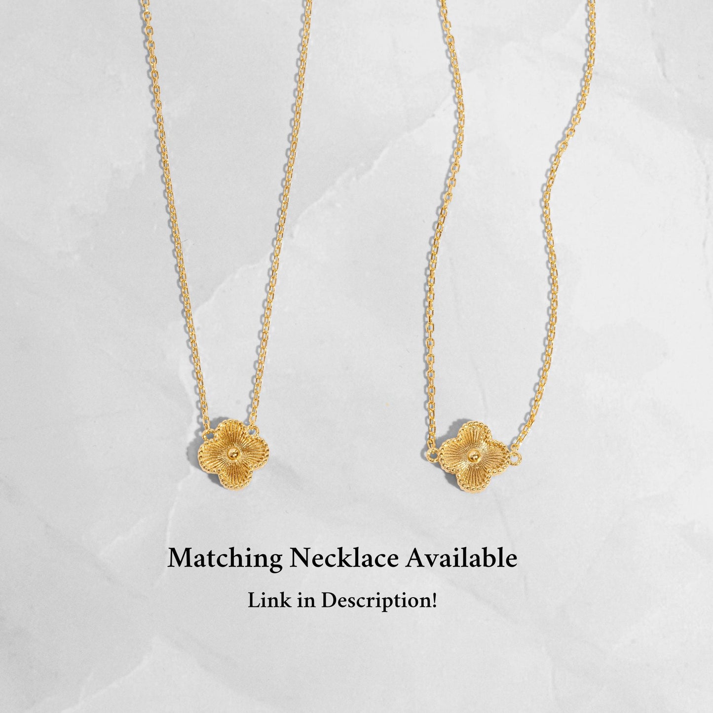 Dahlia Single Four Leaf Clover Bracelet