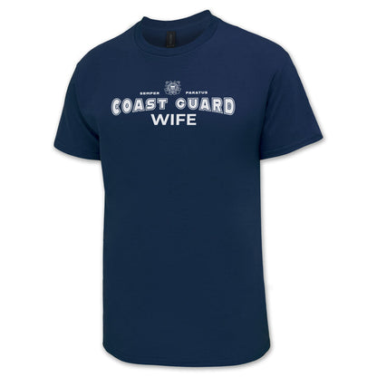 Coast Guard Wife T-Shirt (Navy)