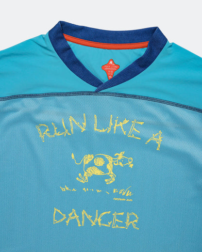 Cow Dancer Mesh Tee - Blue