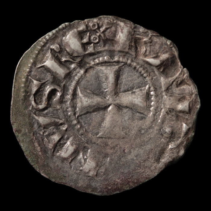 Crusader States, Kingdom of Jerusalem, Baldwin III, Silver Denier - 1143 to 1163 CE - The Crusades