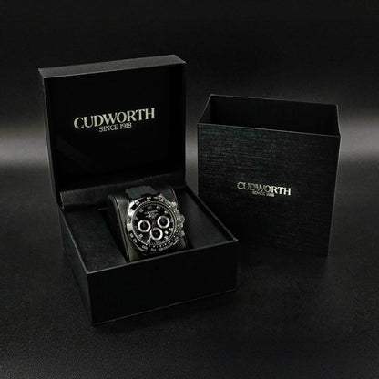 Cudworth Apex Chronograph Jet Black & Silicone