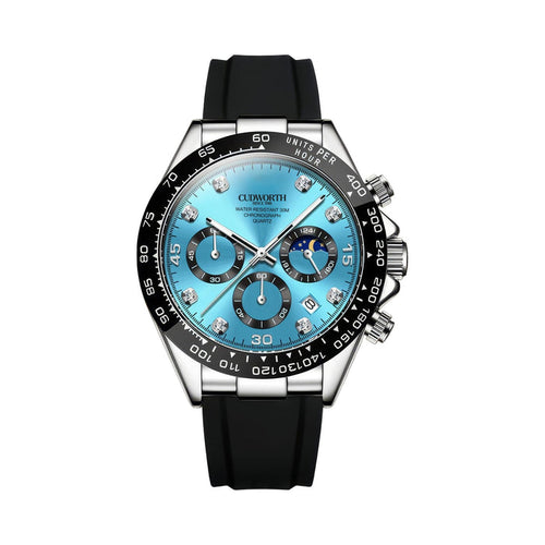 Cudworth Apex Chronograph Turquoise & Silicone