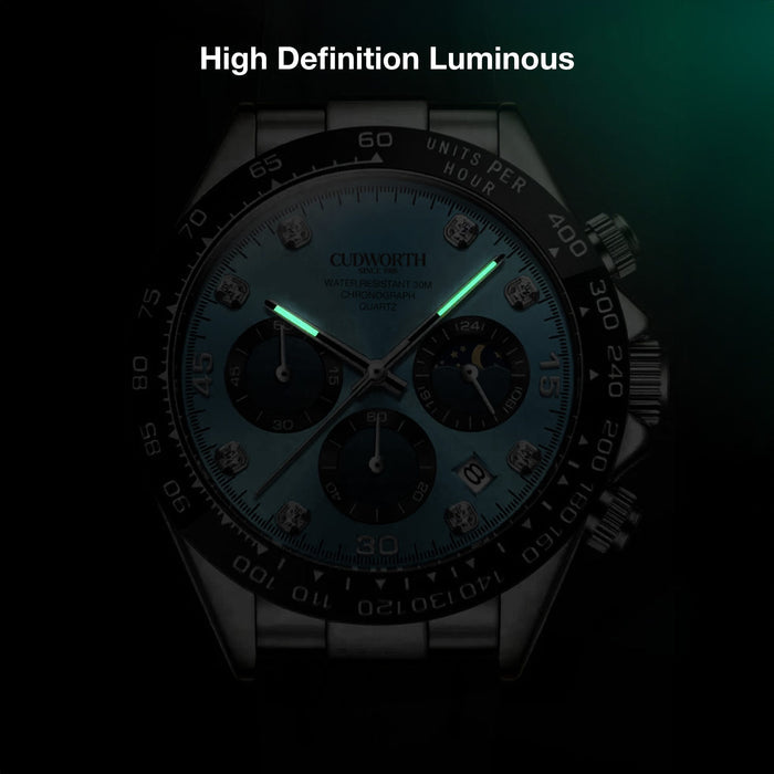 Cudworth Apex Chronograph Turquoise & Silicone