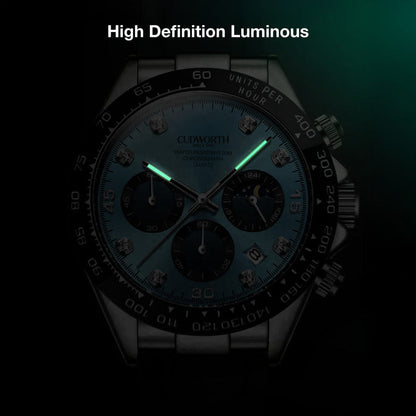 Cudworth Apex Chronograph Turquoise & Silicone