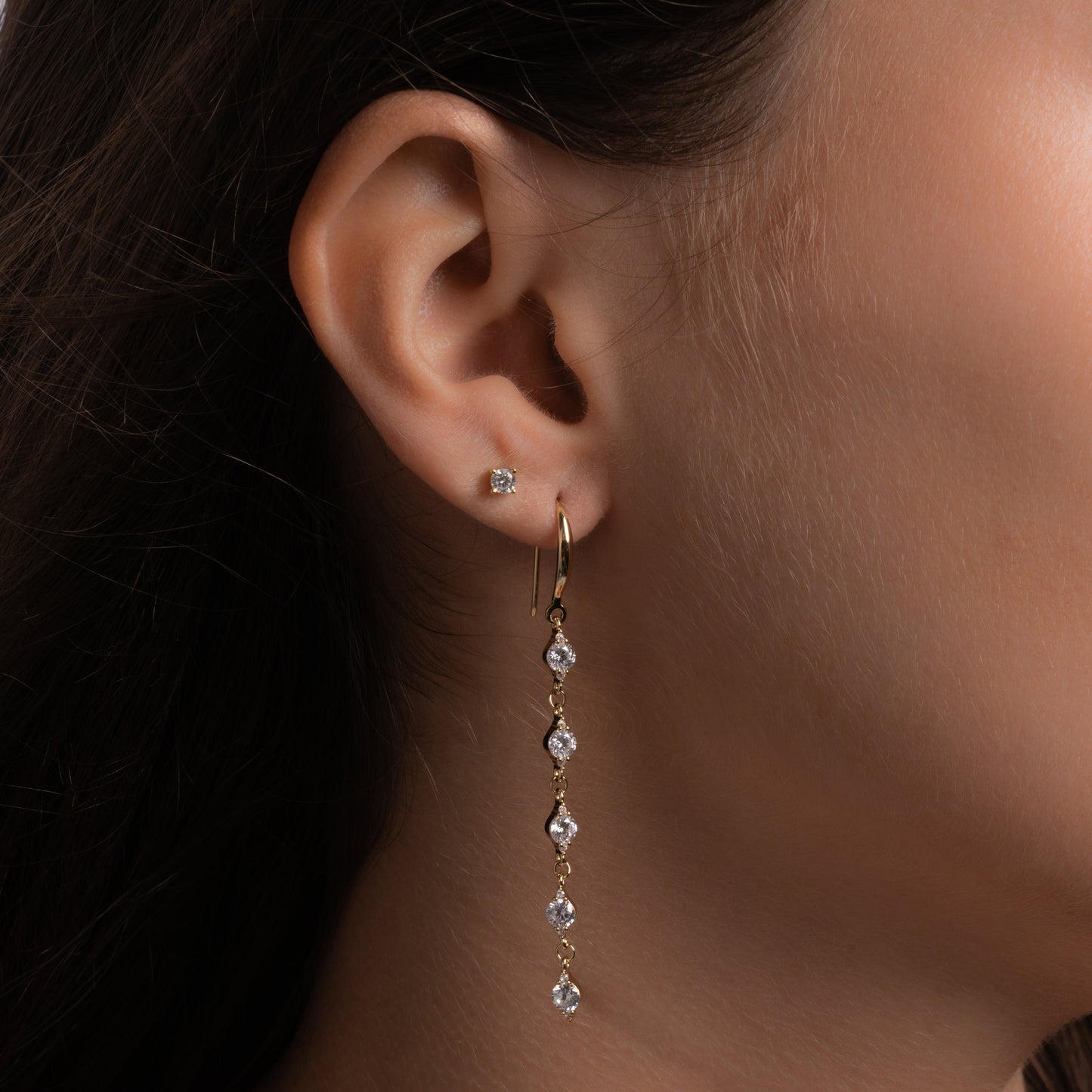 CZ Drop Earrings