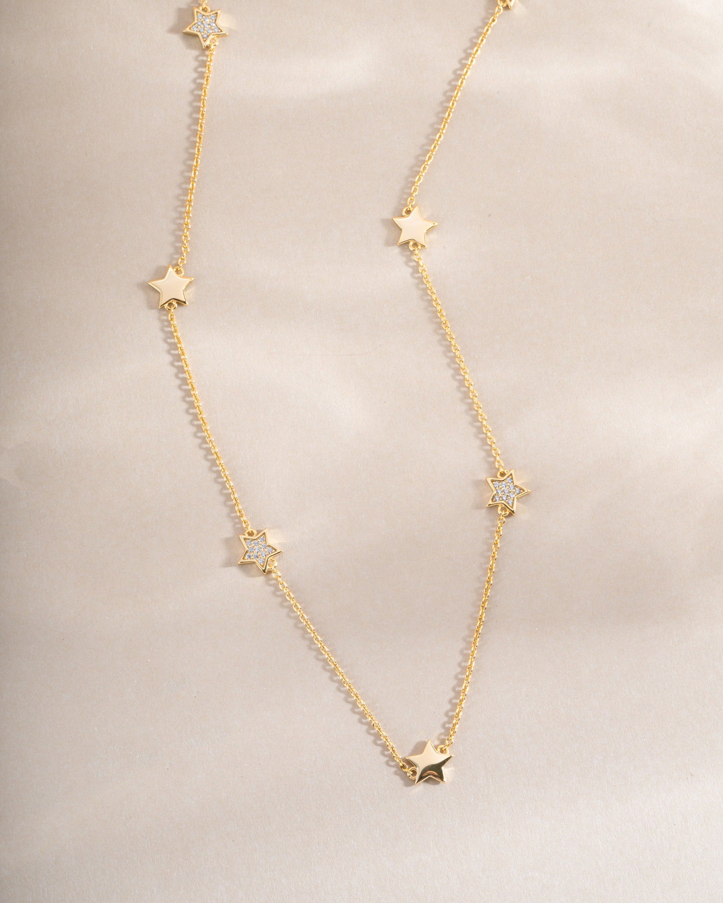 CZ Star Collar Necklace