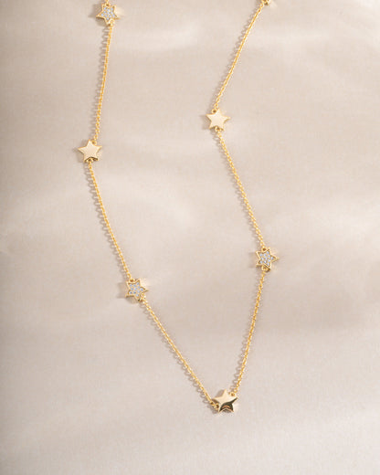 CZ Star Collar Necklace
