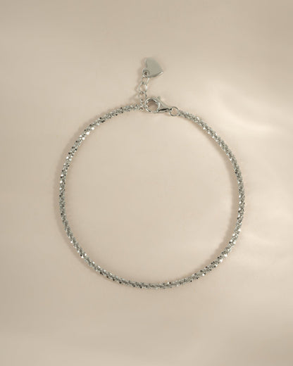 Diamond Cut Rope Chain Bracelet