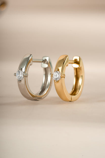 Bella Huggie Hoop Earrings