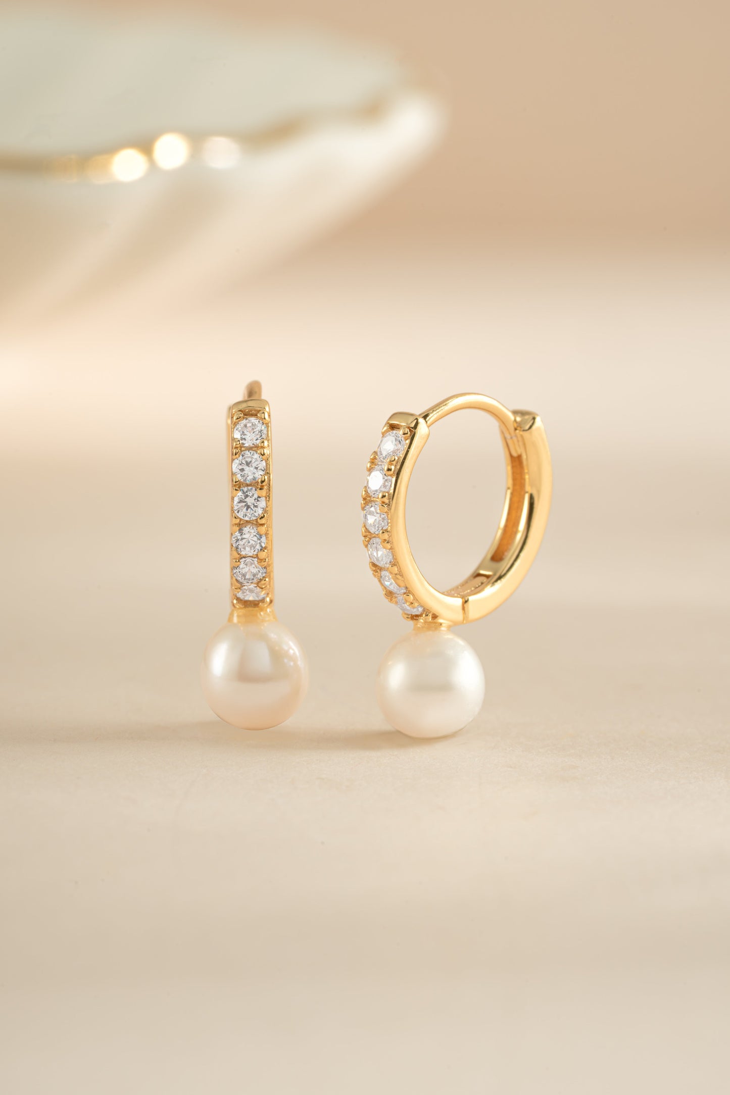 Diamond Pearl Huggies