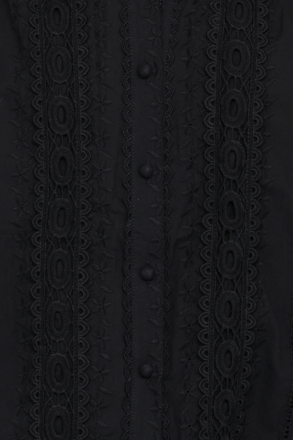 Catania Lace Inset Top - Black