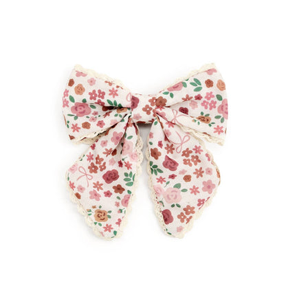 Berry Floral Bow Clip - Hair Bows - Fall - Kids