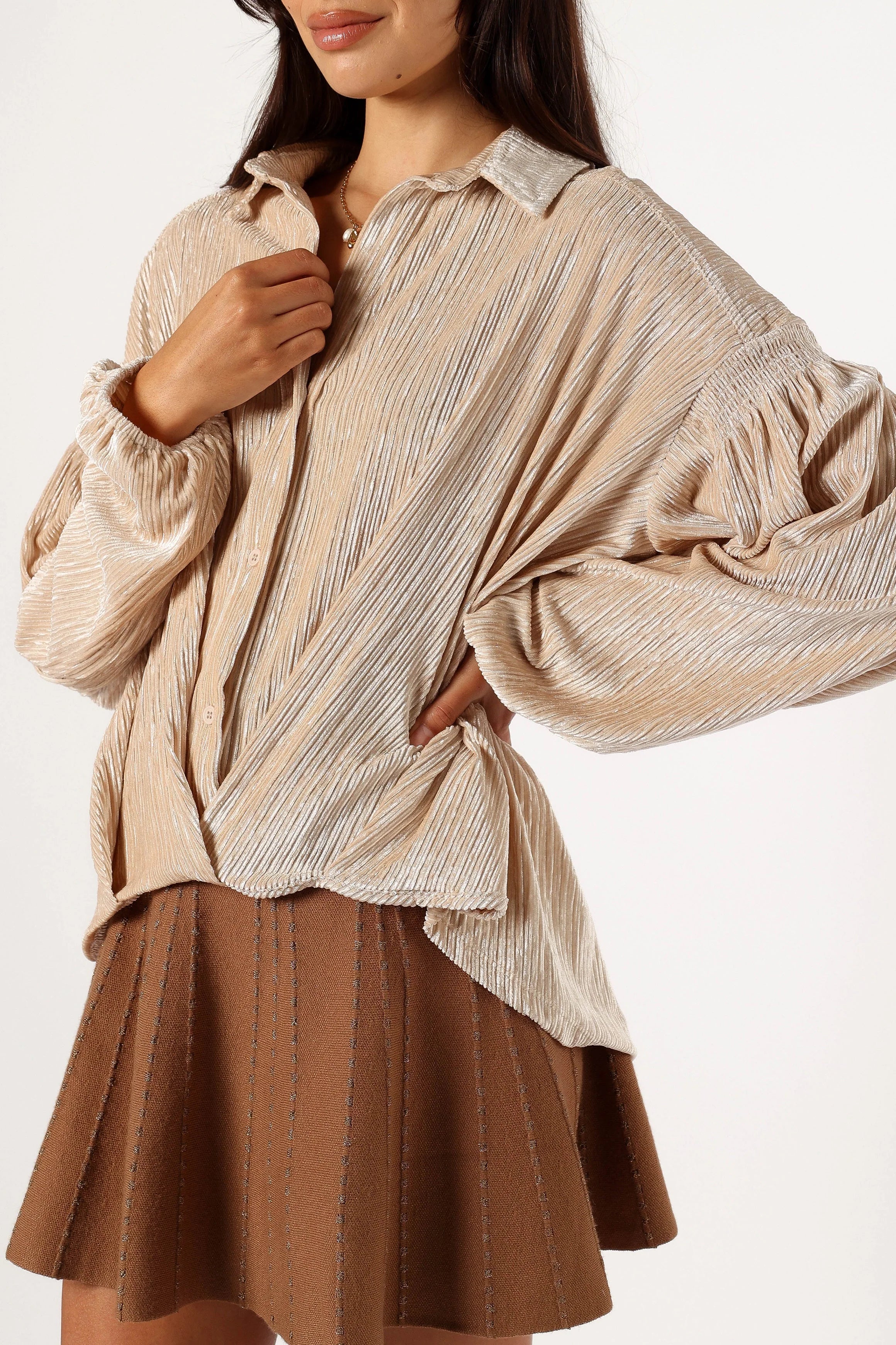 Cadence Long Sleeve Top - Cream