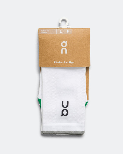 Elite Run Sock High - White/Ivory