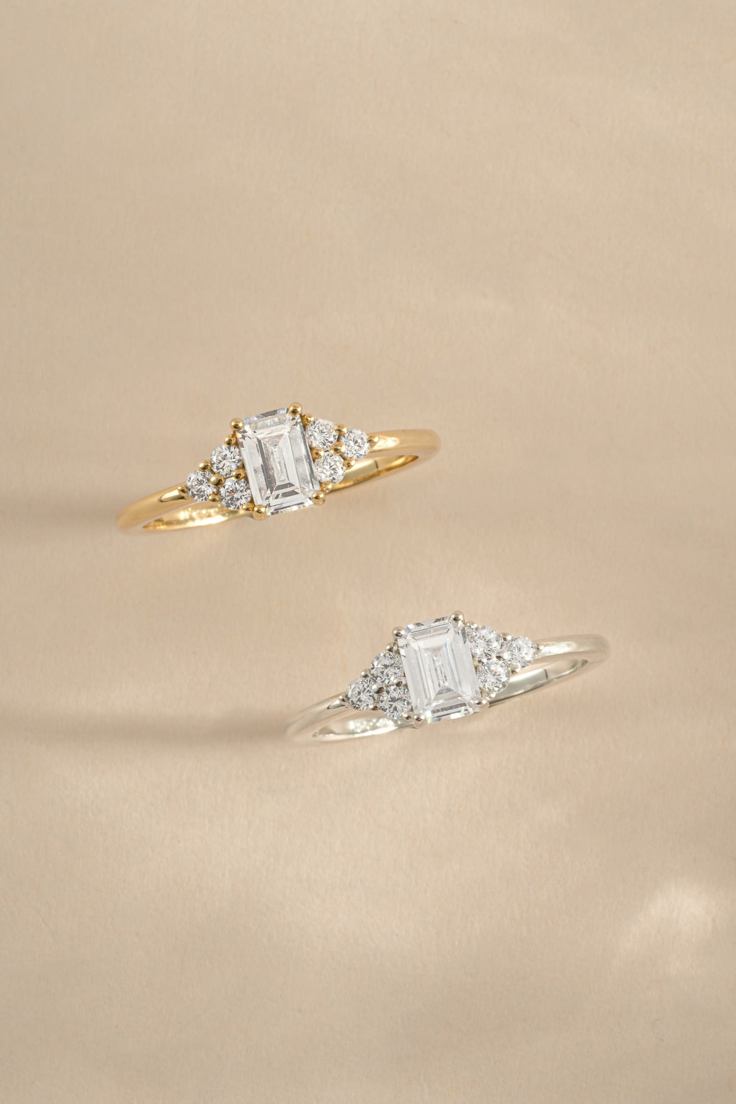 Emerald Cut Stacking Ring