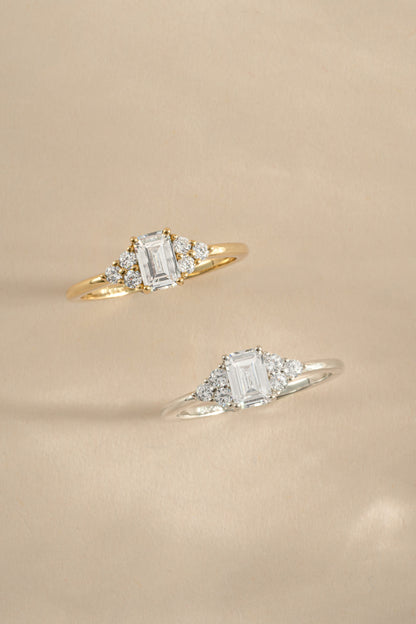 Emerald Cut Stacking Ring