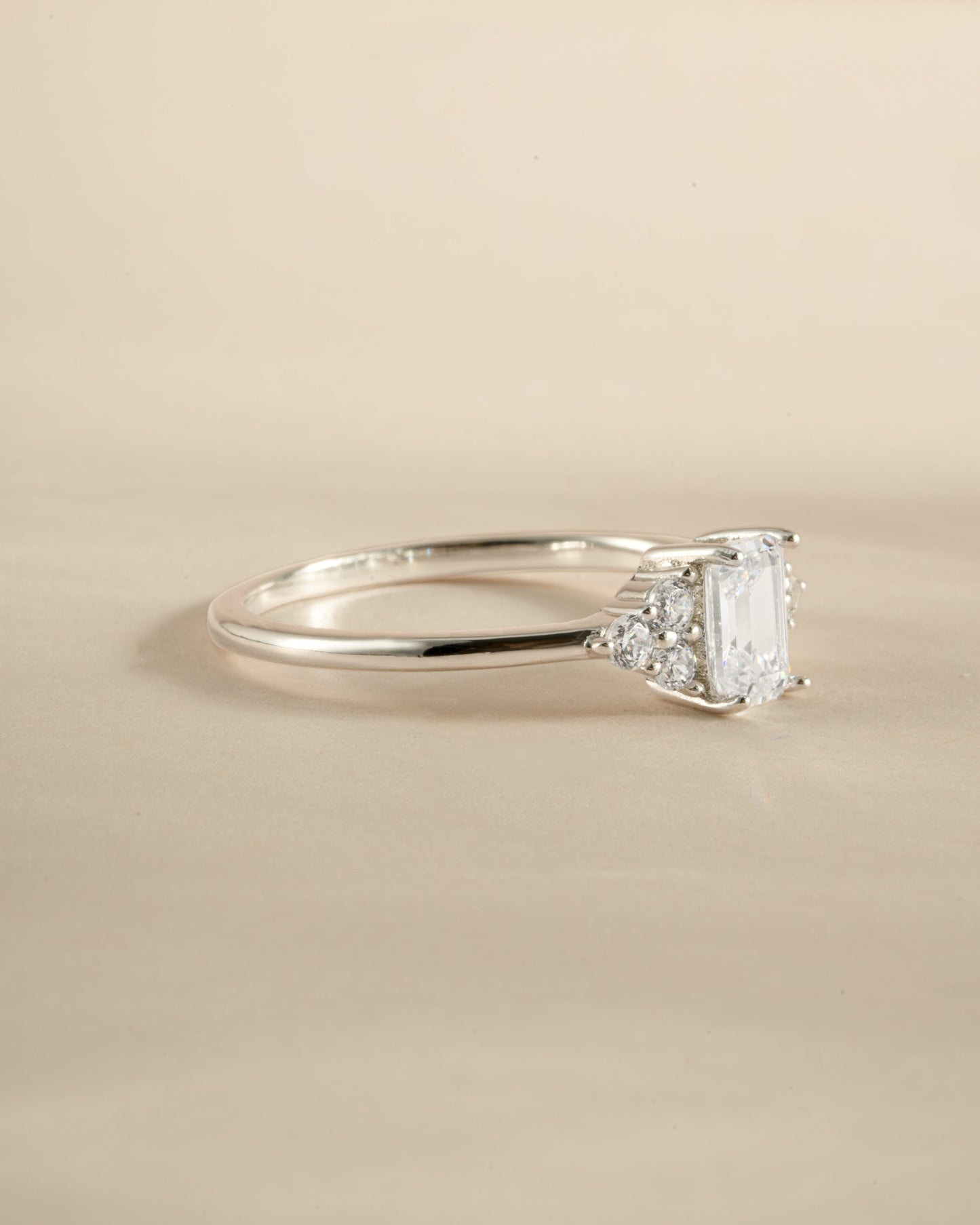 Emerald Cut Stacking Ring