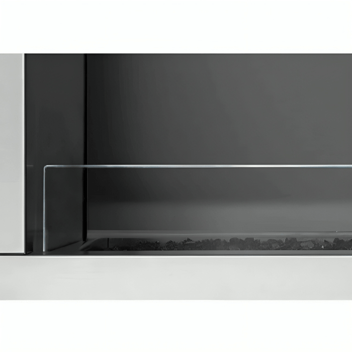 Empire White Mountain Hearth Carol Rose Outdoor Fireplace, Linear 48-inch Deflector Glass Accessory WG48LT1