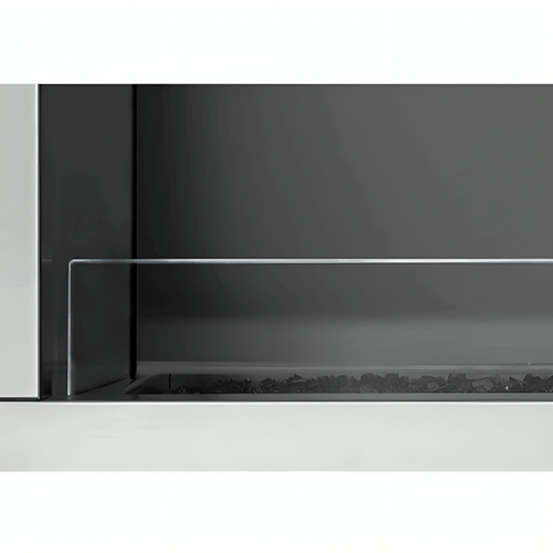 Empire White Mountain Hearth Carol Rose Outdoor Fireplace, Linear 48-inch Deflector Glass Accessory WG48LT1