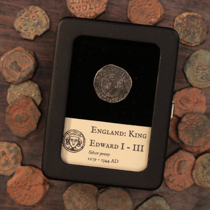 England, Edwardian Silver Penny (King Edward I to III), Canterbury Mint - 1279 to 1344 CE - Medieval England