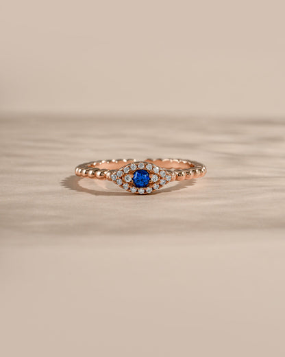 Adjustable Evil Eye Ring