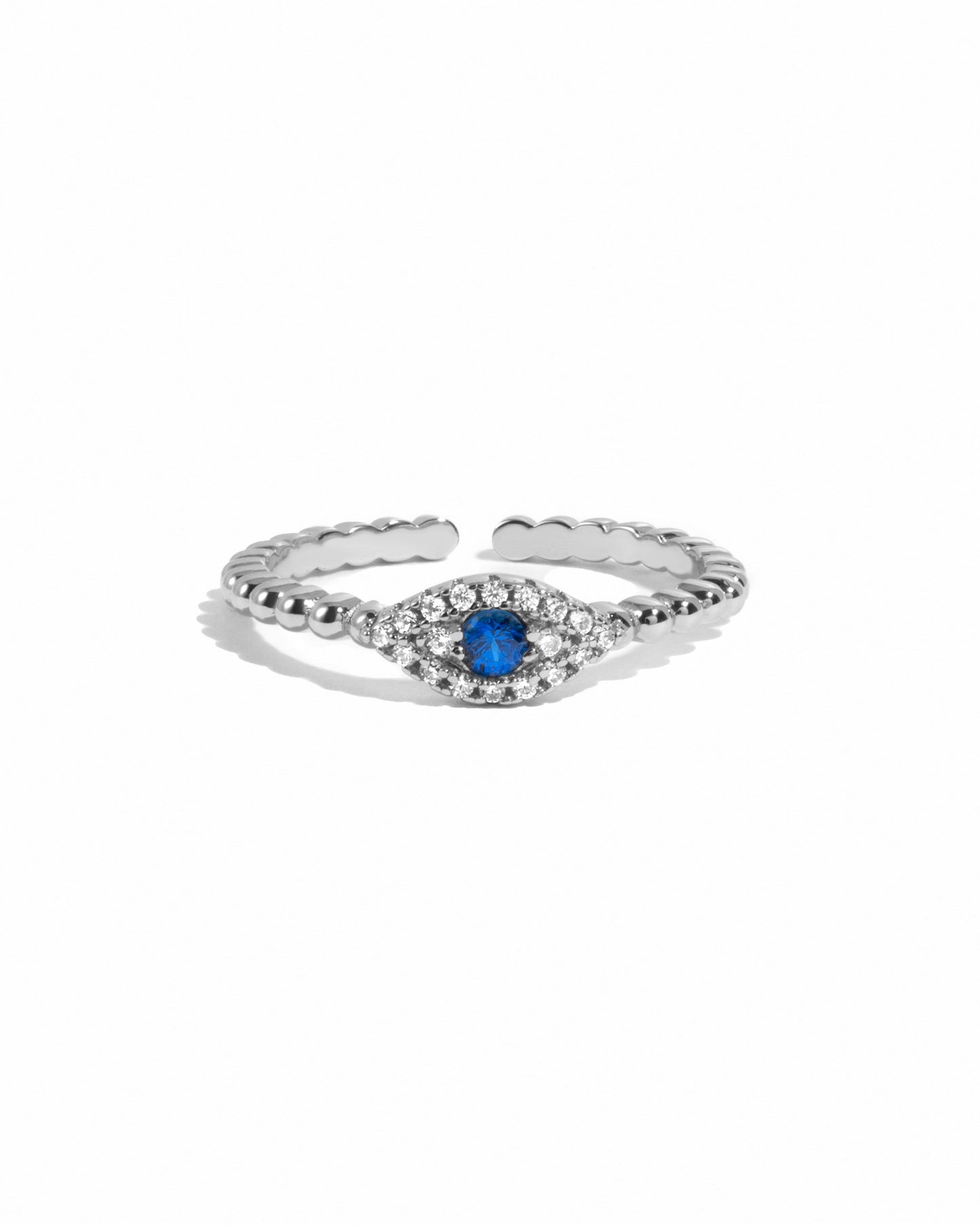 Adjustable Evil Eye Ring